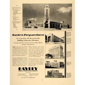  1931 Ad William Bayley Steel Windows Doors Construction 