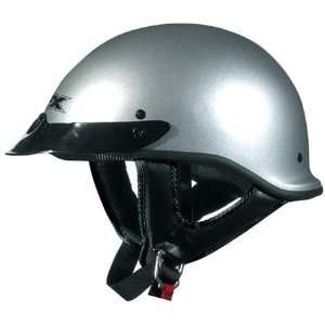  AFX FX 68 Beanie Solid Half Helmet Small  Silver 