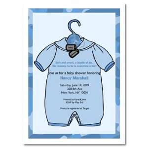   Operation Baby Shower Camouflage Baby Boy Shower Invitations Baby