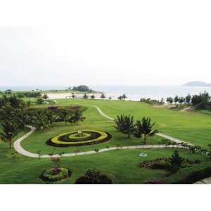  Deserted and Pristine Golf Course by Ocean with Verdant 