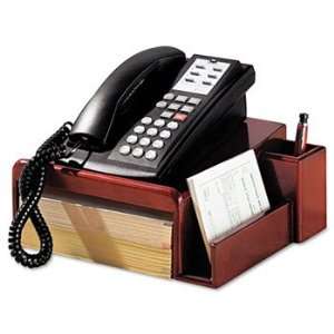 Wood Tones Phone Center Desk Stand, 12 1/8 x 10, Mahogany 