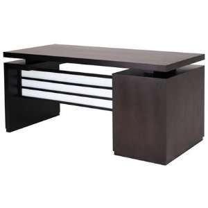   Contemporary Dark Walnut Desk   MOTIF Modern Living Furniture & Decor