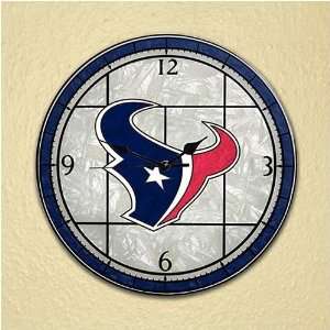  Houston Texans Art Glass Clock