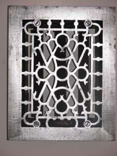 TRIBAL (6X8) CAST IRON GRATE WITH LOUVERED BACK  
