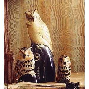 Roost Carved Horn Owl 