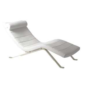  GILDA LOUNGE CHAIR SEAT WHT 1/2 BY EUROSTYLE Patio, Lawn 