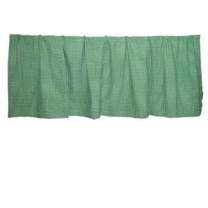  Green and White Plaid Curtain Valance