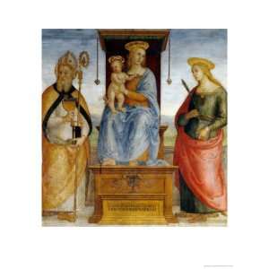 Madonna and Child Enthroned with Saints Blaise and Catherine of 