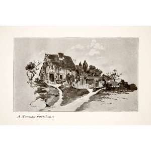  1925 Print Blanche McManus Mansfield Art Normandy France 