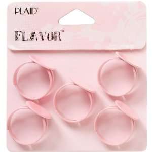  Flavor Ring Blanks 8/Pkg Pink Arts, Crafts & Sewing