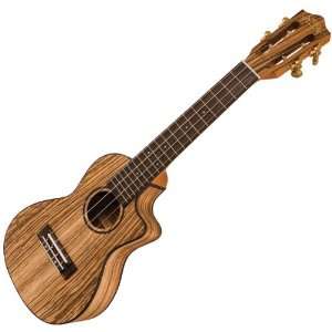   Concert Cutaway Acoustic Electric Ukulele Musical Instruments