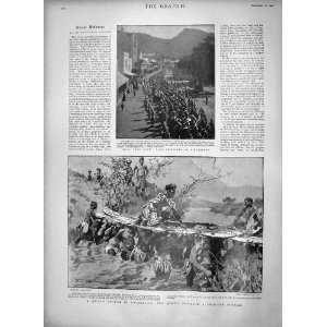  1900 BOER PRISONERS HUMAN BRIDGE SWAZILAND VAL WAR FORT 