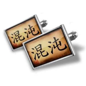  Cufflinks Chaos Chinese characters, letter   Hand Made 