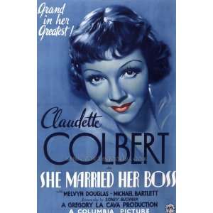  She Married Her Boss   Movie Poster   27 x 40