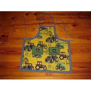  John Deere Grill cooking Apron handcrafted Apron tractor 