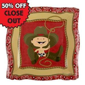   Cowboy   8 Qty   Squiggle Dessert Plate   Clearance Toys & Games