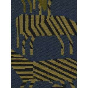  Zebra Safari Indigo by Robert Allen Contract Fabric