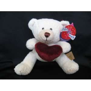    Dinky Delaney 6 Plush Bear Holding Red Velvet Heart Toys & Games