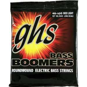  GHS Strings Electric Bass Boomer Set (Medium Nickel Steel 
