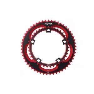  MOWA Double Anodized Chainring Road Bike 53 39T Red, CNC 