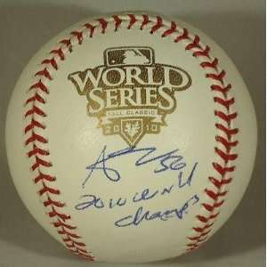  Autographed Andres Torres Baseball   * * World Series 4A 