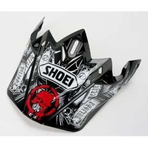  Shoei Black/White/Red VFX W Metal Mulisha 3 Visor 0245 