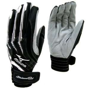  Pro Limited Padded Baseball Softball Batting Gloves White & Black