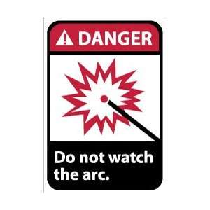 NMC Arc Do Not Watch 5/pk 3x5pls Vinyl Danger Lbl