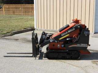 2005 Ditch Witch SK350 Mini Tracked Skid Steer Loader Bucket Forks 117 