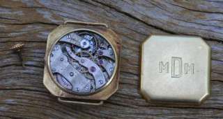 antique 14k gold man LONGINES wrist watch 1916 mens swiss 15 jewel 