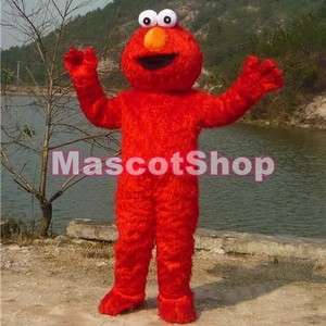 NEW Sesame Street Elmo Red Monster Mascot Costume Adult  
