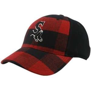   Nike Boston Red Sox Black Flannel Swoosh Flex Hat