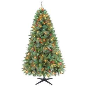 Jaclyn Smith 6.5ft Houston Mixed Pine Christmas Tree with Multi color 