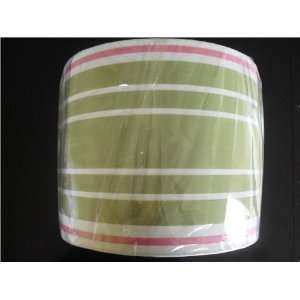  Pottery Barn Kids Cotton Percale Pink Green Stripe Drum 