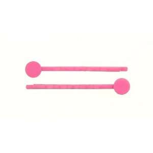  50mm Pink Metal Bobby Pin with Glue Pad   24 Pieces 