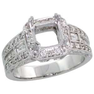   Diamond Ring, w/ 0.90 Carat Baguette & Brilliant Cut Diamonds, 3/8