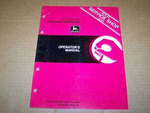 660) John Deere Operator Manual 610/810 Finish Harrow  