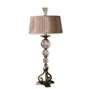  Narava Crystal/Bronze Metal Table Lamp    