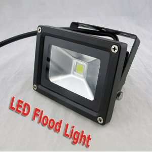10W AC85 265V High Power White LED Waterproof Wall Floodlight black