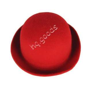 AH059 Womens Wool Formal Dress Fedora Red Hat Cap New  