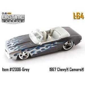   Muscle Grey 1967 Chevy Camaro Convertible 164 Die Cast Car Toys