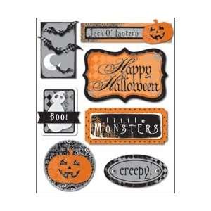 Thru Little Yellow Bicycle Trick Or Treat Dimensional Stickers 
