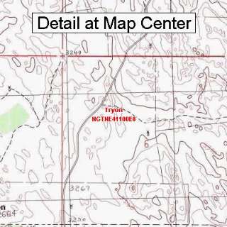  USGS Topographic Quadrangle Map   Tryon, Nebraska (Folded 