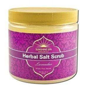  Sunshine Spa Herbal Salt Scrub Lavender 23 oz (3 Packs 