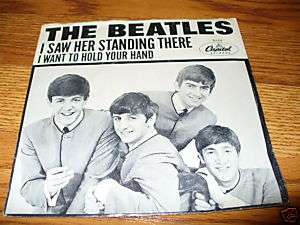 BEATLES I want to hold your hand Picture Sleeve 45  