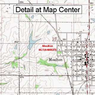   Quadrangle Map   Moulton, Iowa (Folded/Waterproof)