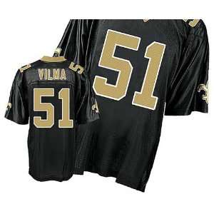New Orleans Saints #51 Jonathan Vilma Black Football Jersey Size 48 56 