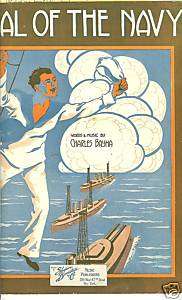 Neal Of The Navy 1915 patriotic sheet music  