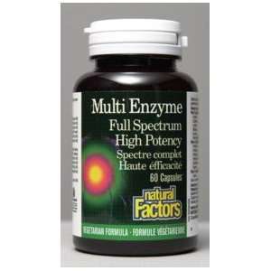 Multi Enzyme Full Spectrum High Potency (60 Capsules) Brand Natural 