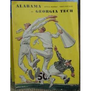  November 12th 1949 University of Alabama Crimson Tide 